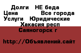 Долги - НЕ беда ! › Цена ­ 1 000 - Все города Услуги » Юридические   . Хакасия респ.,Саяногорск г.